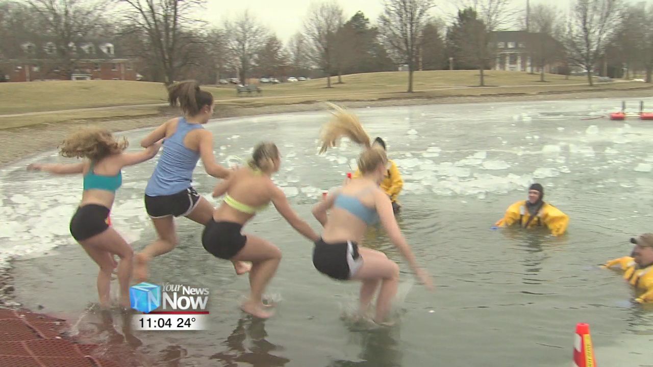 Ohio Northern fraternity takes the polar plunge, Ada-Liberty Twp. Fire uses as a training opportunity2.jpg